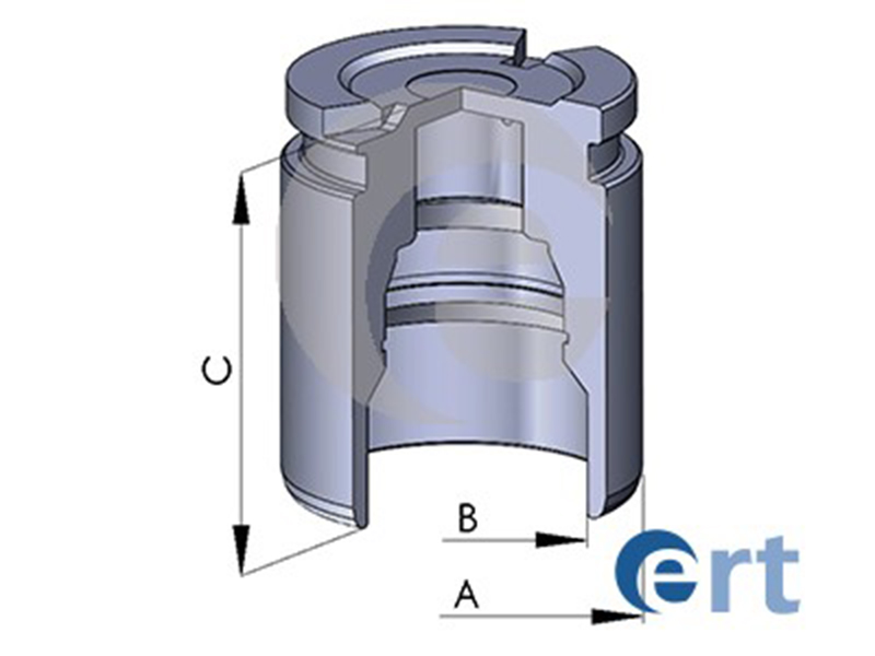 Piston, brake caliper -