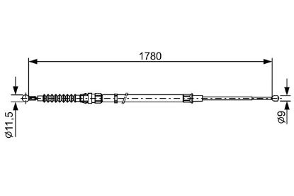 Cable Pull, parking brake -