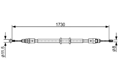 Cable Pull, parking brake -