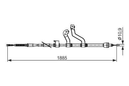 Cable Pull, parking brake -