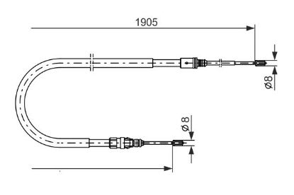 Cable Pull, parking brake -
