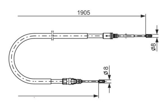 Cable Pull, parking brake -
