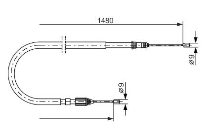 Cable Pull, parking brake -