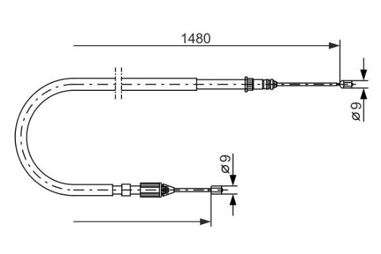 Cable Pull, parking brake -