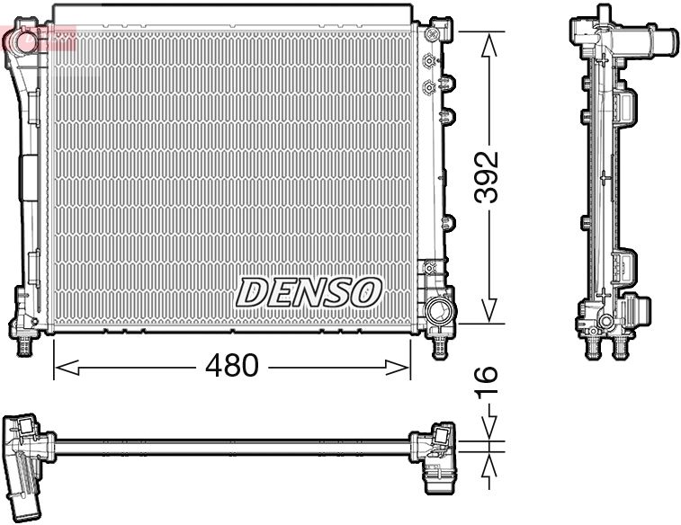 Radiator, engine cooling -