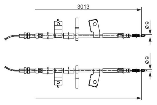 Cable Pull, parking brake -