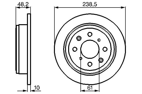 Brake Disc HONDA - 42510-SE0-000