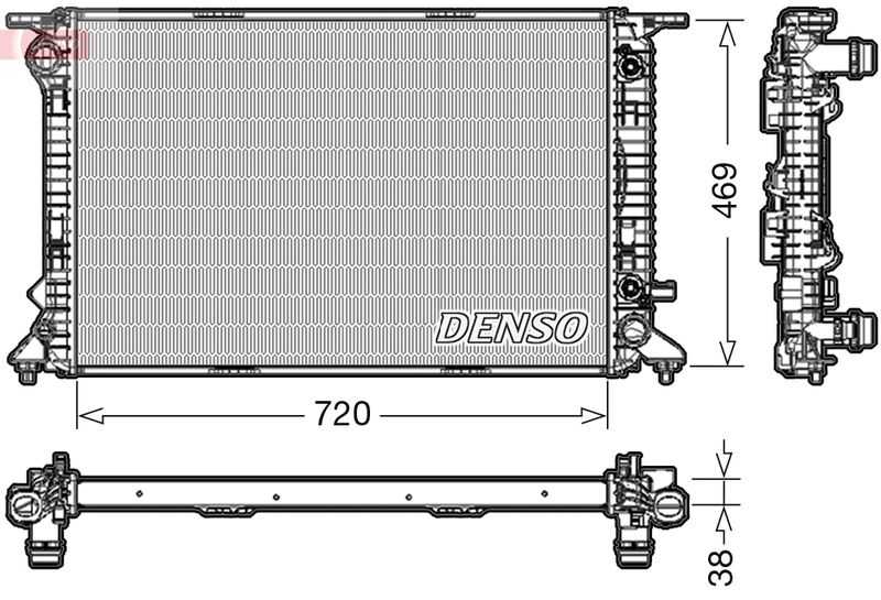 Radiator, engine cooling -