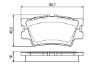 Brake Pad Set, disc brake TOYOTA - 04466-06070