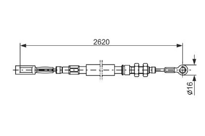 Cable Pull, parking brake -