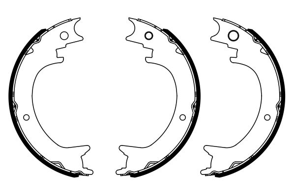 Brake Shoe Set, parking brake -