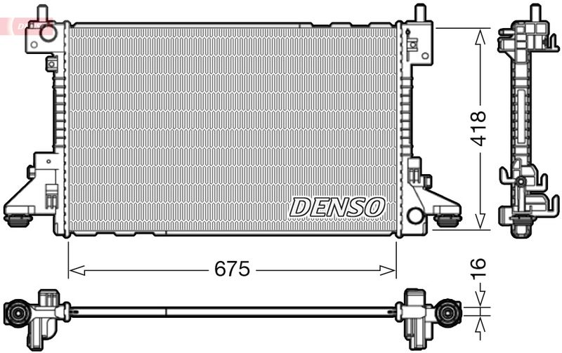 Radiator, engine cooling -