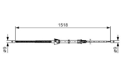 Cable Pull, parking brake -