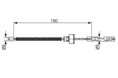 Cable Pull, parking brake -