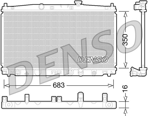 Radiator, engine cooling -