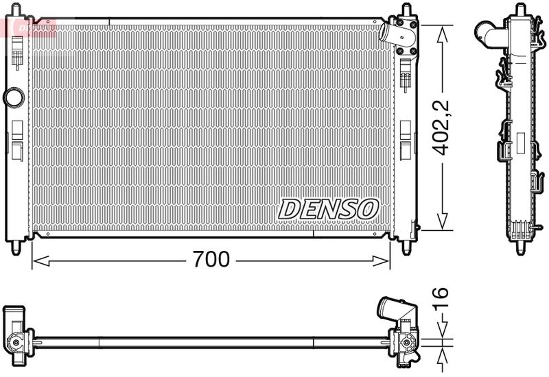Radiator, engine cooling -
