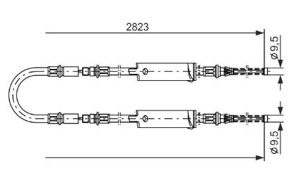 Cable Pull, parking brake -