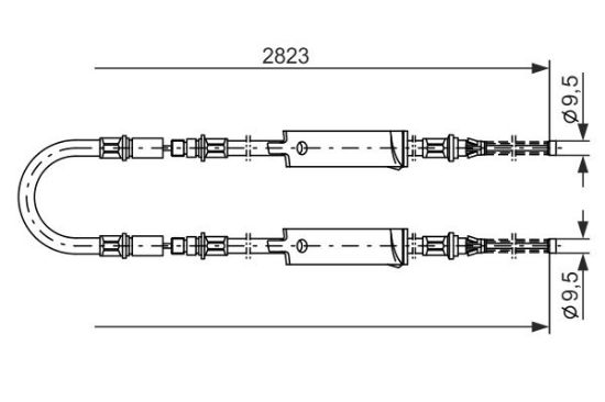 Cable Pull, parking brake -