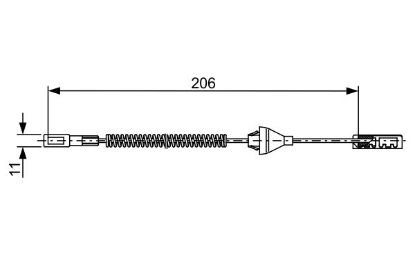 Cable Pull, parking brake -