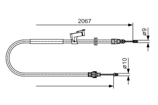 Cable Pull, parking brake -