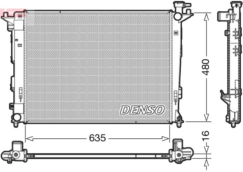 Radiator, engine cooling -