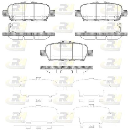 Brake Pad Set, disc brake JUKE (F15) (06/2010-