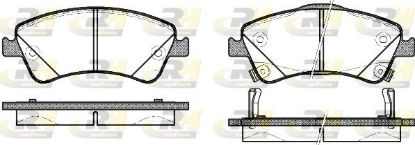 Brake Pad Set, disc brake TOYOTA - 04465-0F010