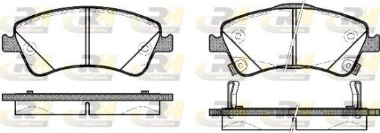 Brake Pad Set, disc brake TOYOTA - 04465-0F010