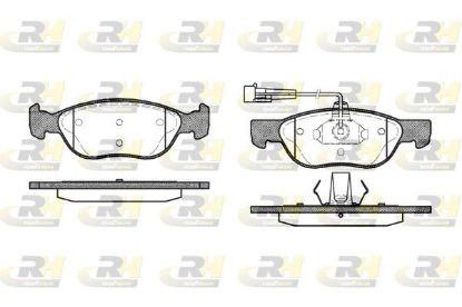 Brake Pad Set, disc brake Fiat BRAVA,BRAVO 95-01 esim.