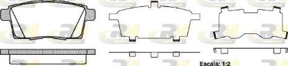 Brake Pad Set, disc brake MAZDA - EHY4-26-43Z