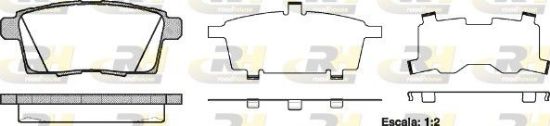 Brake Pad Set, disc brake MAZDA - EHY4-26-43Z