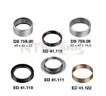 Bushing, axle beam rem.kompl. Xsara, Peugeot 306