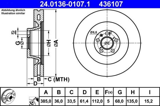 Brake Disc VAG - 4F0 615 301 J