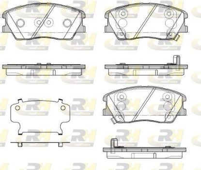Brake Pad Set, disc brake KIA SOUL III (SK3) (01/19-) 58101K0A10