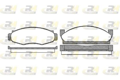 Brake Pad Set, disc brake JEEP CJ5 79-81 esim.