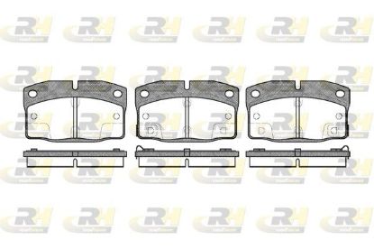 Brake Pad Set, disc brake PONTIAC FIERO 88-93 esim.