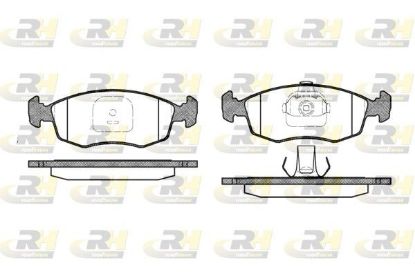 Brake Pad Set, disc brake Fiat Punto 99- esim.