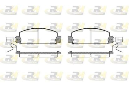 Brake Pad Set, disc brake Mazda RX 7 84-85 esim.