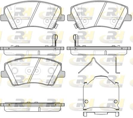 Brake Pad Set, disc brake HYUNDAI - 58101-B1A00