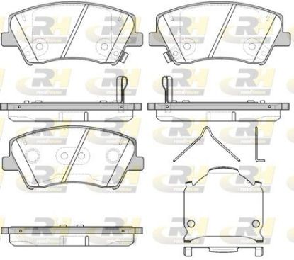 Brake Pad Set, disc brake HYUNDAI - 58101-B1A00