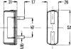 Licence Plate Light 82x26mm kroomitud
