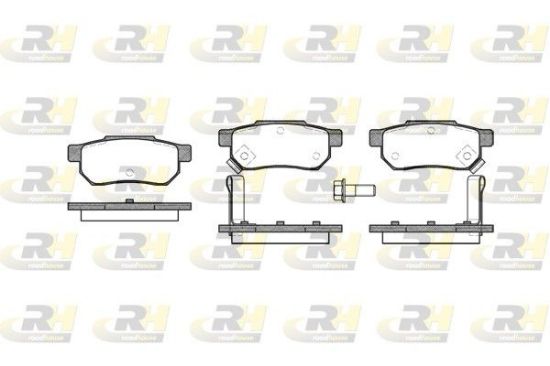 Brake Pad Set, disc brake HONDA - 06022-SP8-000