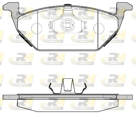 Brake Pad Set, disc brake A3,OCTAVIA,GOLF,LEON 96- esim