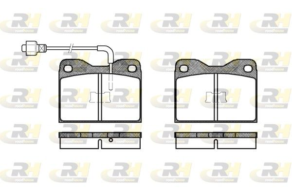 Brake Pad Set, disc brake 1307/1308 77-79