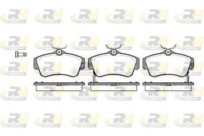 Brake Pad Set, disc brake CHRYSLER - 05017843AA