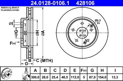 Brake Disc MERCEDES-BENZ - 203 421 05 12