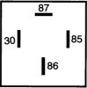 Relay, main current 24V 20A, lapikkaitsmega 15A