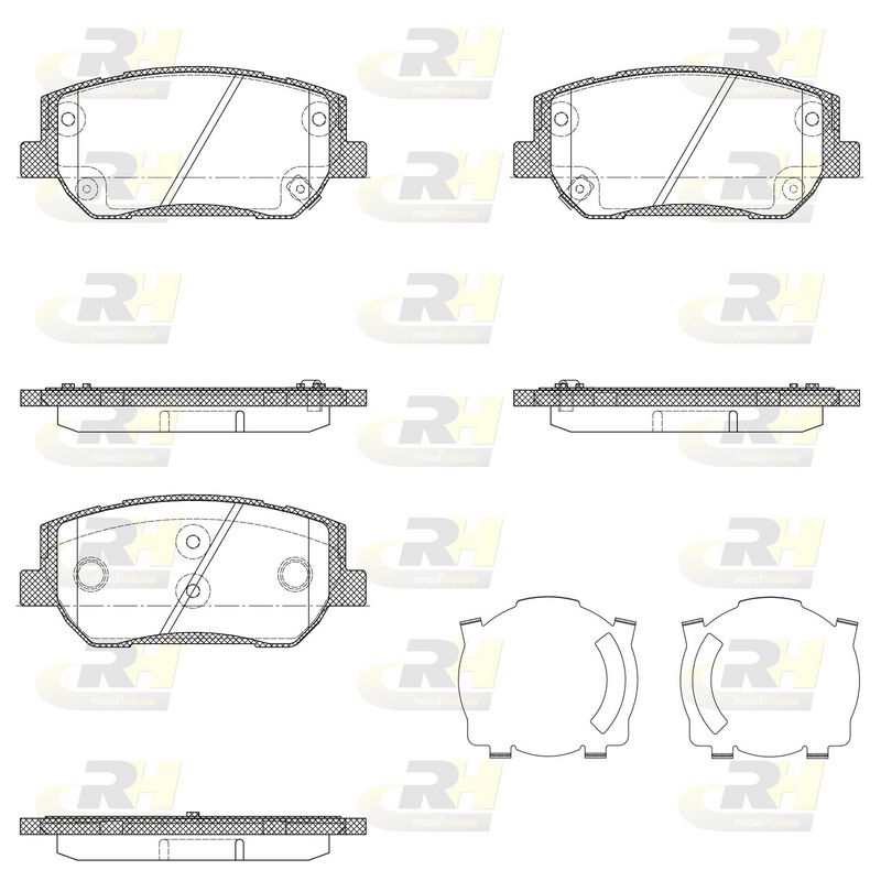 Brake Pad Set, disc brake HYUNDAI i30 58101S1A00