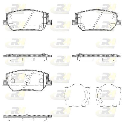 Brake Pad Set, disc brake HYUNDAI i30 58101S1A00