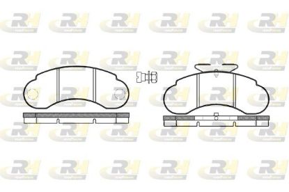 Brake Pad Set, disc brake MB 100 D 87- esim. Brake Pad Set, disc brake MB 100 D 87- esim.